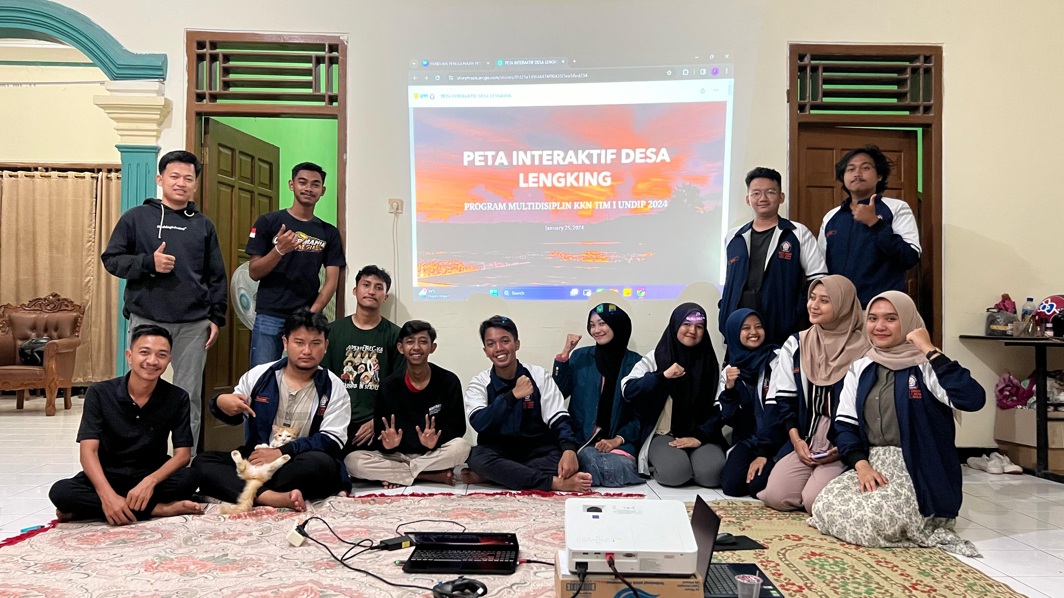 Kreatif! Tim I KKN Undip 2024 Melakukan Inovasi Pembuatan Peta Interaktif Desa Lengking, Kecamatan Bulu, Kabupaten Sukoharjo